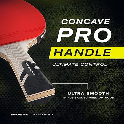 Ping Pong Paddles - Professional Level Table Tennis Rackets with Carbon Fiber for Superior Control | 7-Ply Blade, Premium Rubber, 2.0mm Sponge | Includes Protector Case